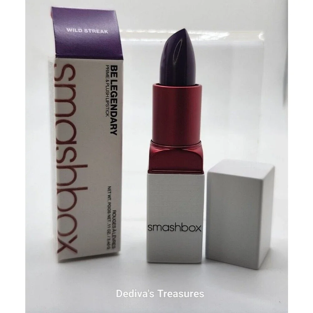 Smashbox WILD STREAK Lipstick ~Be Legendary  Prime & Plush ~ Vibrant Purple ~NIB